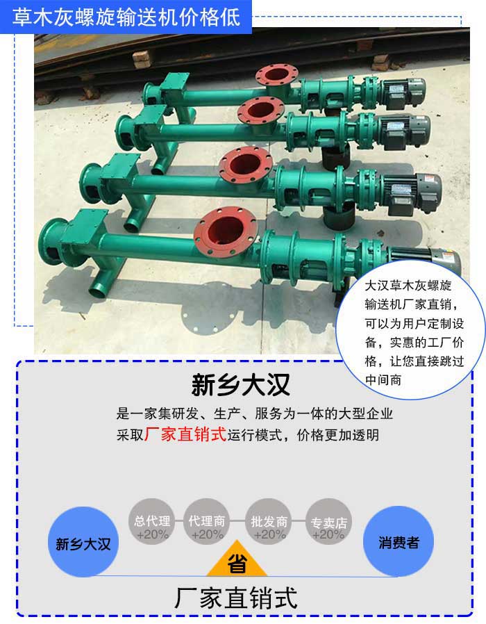 草（cǎo）木灰螺旋輸送機廠家