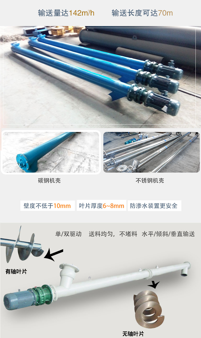 圓管螺旋輸（shū）送機突出優勢