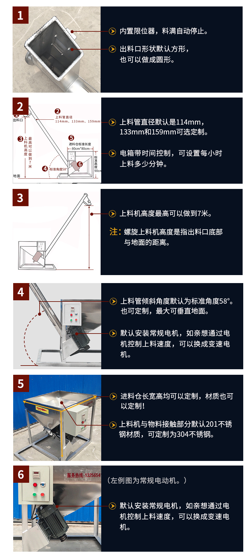 移動式螺旋輸送（sòng）機細節