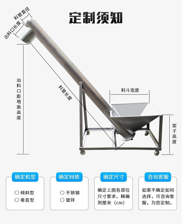 移動（dòng）螺旋輸送（sòng）機定製