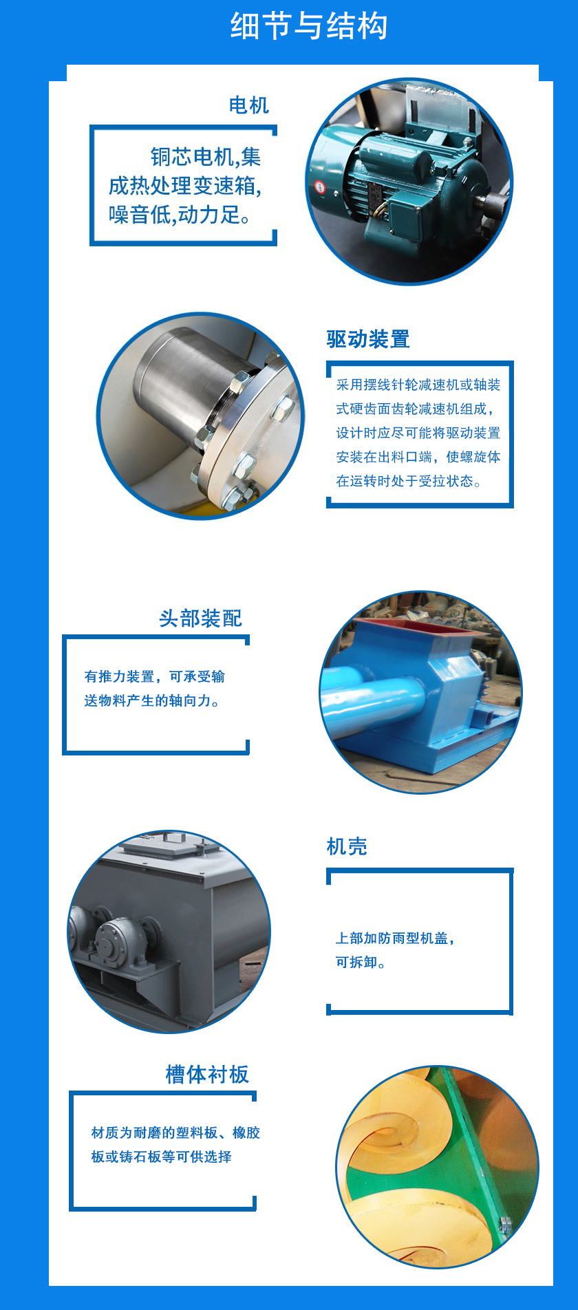 無軸雙（shuāng）螺旋輸送（sòng）機結構