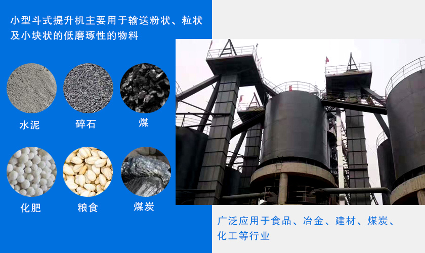 小型鬥式提升機應（yīng）用