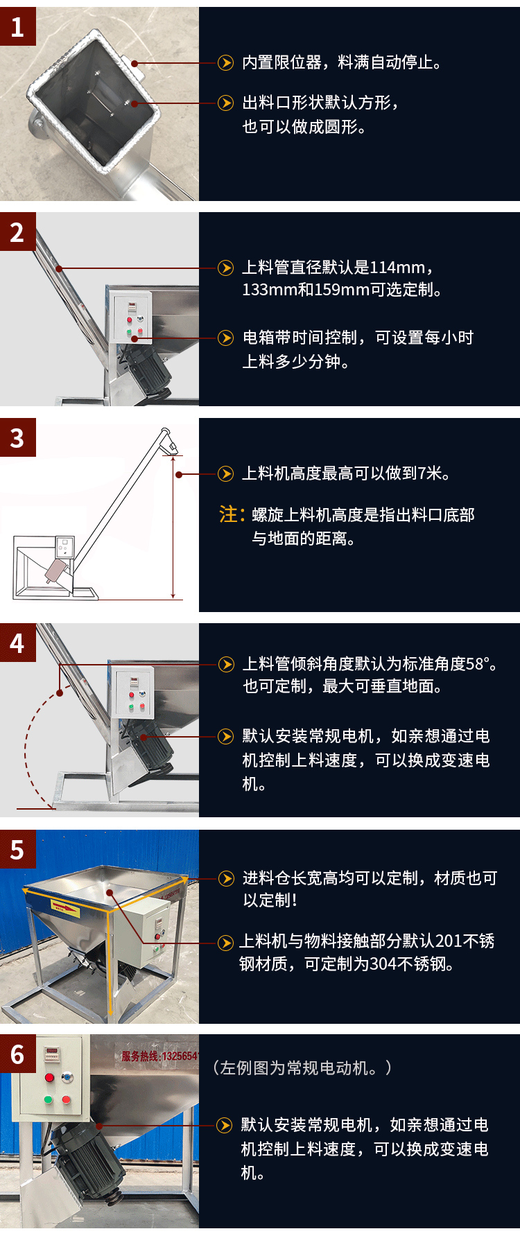 不鏽鋼螺旋上料機產品（pǐn）優勢
