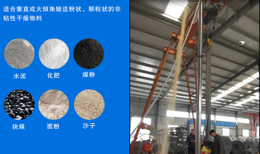 垂（chuí）直立式螺旋輸送機應用