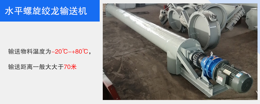 水（shuǐ）平螺旋（xuán）絞龍輸送機圖片