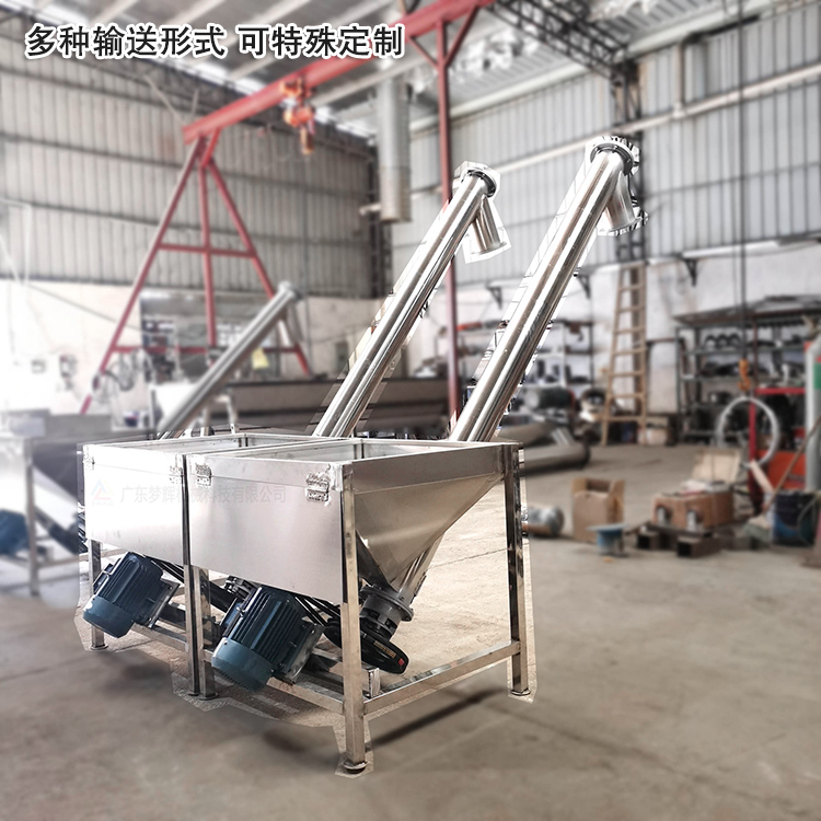 不鏽鋼螺旋輸送機可“量身定（dìng）製”，多種輸（shū）送形式