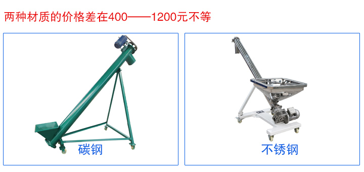 移（yí）動螺旋輸送機材質決定價格（gé）
