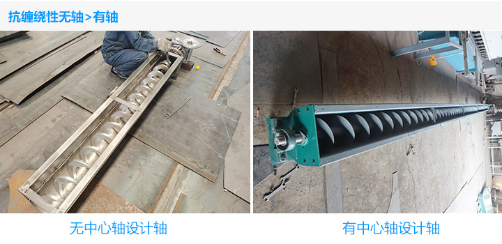  有軸（zhóu）螺旋輸送機和無軸螺旋輸送機哪個好?