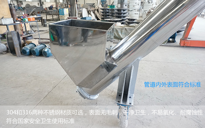  不鏽鋼螺旋輸送機（jī）能用在食品（pǐn）行業麽？
