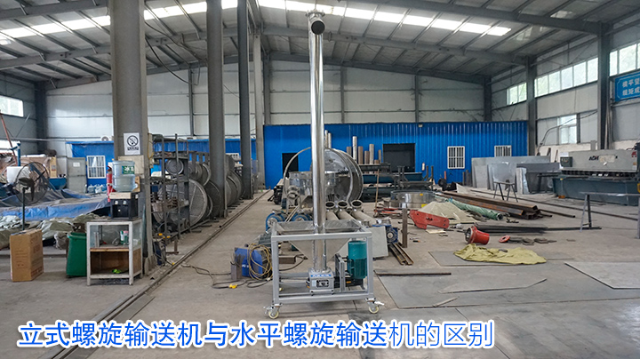 立式（shì）螺旋輸送機與水平螺旋輸送機的區別